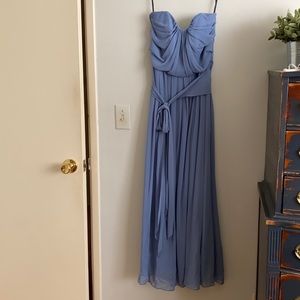 Dresy group blue Chiffon dress with straps